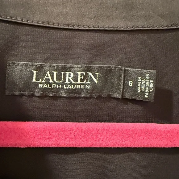 Ralph Lauren Elegant Black Wrap Dress - Picture 2 of 3